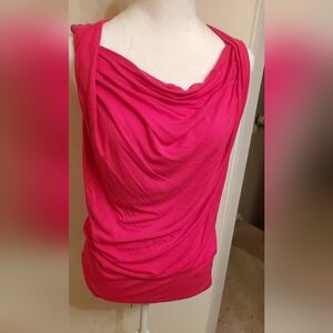 CAbi style #747 New Drape Tank sz Med, hot pink